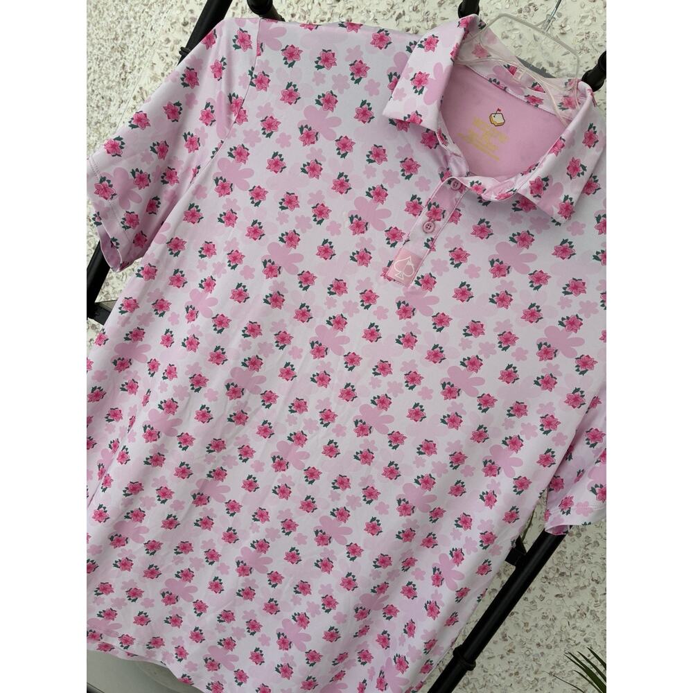 Pins And Aces Limited Edition Augusta Golf Shirt 2024 Size 2XL Floral Print
